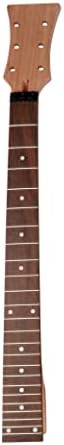 DIY Electric Guitar Kit Beginner Kit Right Handed Mahogany Body | Mahogany Neck, Rosewood Fretboard, 6 String, Black Hardware, Build Your Own Guitar