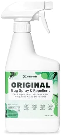Cedarcide Original Bug Spray | Repel & Kill Fleas, Ticks, Mosquitoes, Mites, Ants & Chiggers | for use on People