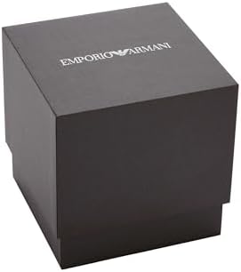 Emporio Armani Watch for Men, Chronograph Movement and 46 mm Case Size with Stainless Steel, Leather or Silicone Strap