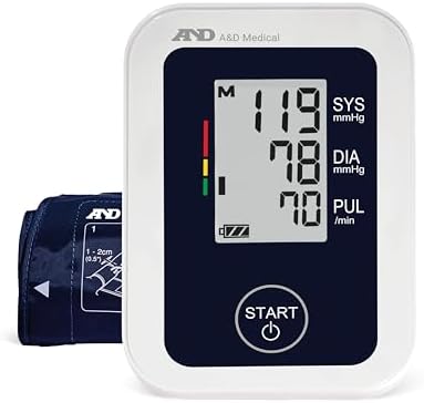 A&D Medical UA-651 Upper Arm Blood Pressure Monitor, Cuff 8.6-16.5” | Upper Arm Precise BP Machine – Wide Range Cuff (8.6”), 60 Readings, Large LCD Display, Adults, Includes 4 AA Batteries