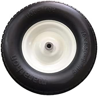 Marathon 16x6.50-8" Flat Free Tire on Wheel, 3" Hub, 3/4" Bushings