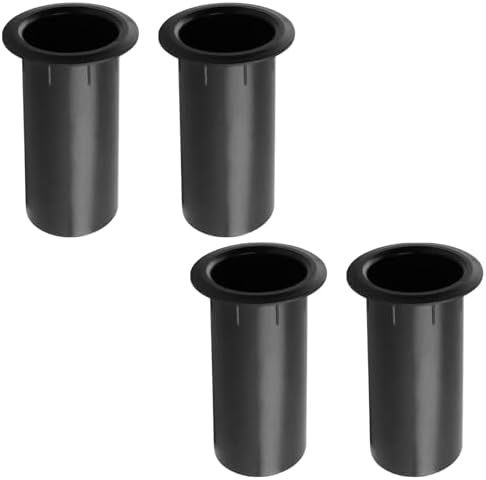 T Tulead 4.72"x2.68" ABS Speaker Port Tubes 2-Inch Installation Dia 4PCS | Speaker Cabinet Port Tube, Black Bass Air Ports