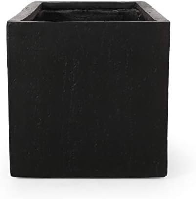 Christopher Knight Home Vanessa Outdoor Modern Large Cast Stone Rectangular Planter, White