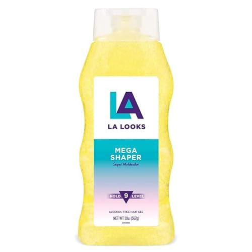 L.A. Looks Mega Shaper Hair Gel - Hold 9 Level - 20 Oz (567g)