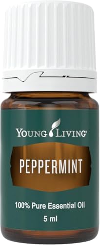 Young Living Peppermint Essential Oil | 5 ml | Refreshing Mint Aroma for Invigoration, Soothing Comfort, & Cognitive Clarity | Perfect for Diffusion