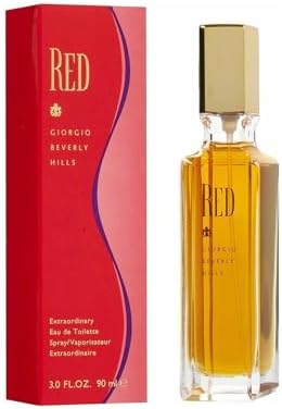 Giorgio Beverly Hills Red Perfume for Women, Eau De Toilette EDT Spray, 3 Fl Oz