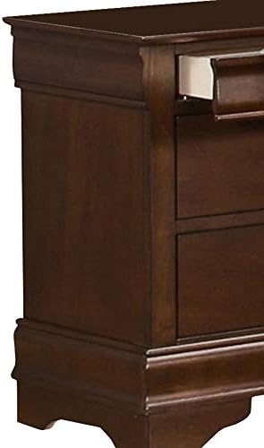 Benjara Benzara Wooden Nightstand with Hidden Drawer, Brown,