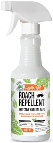 Mighty Mint Peppermint Oil Roach Repellent Spray, 16 oz | Natural Cockroach Killer, Indoor and Outdoor Use, Plant-Based Insect and Pest Control