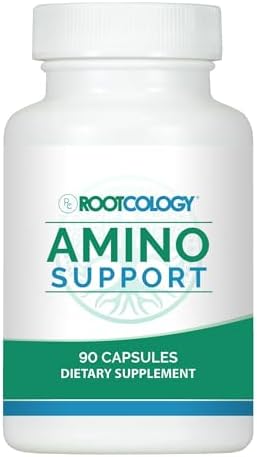 Rootcology by Dr. Izabella Wentz | Amino Support | Amino Acid Complex Capsules with L-Glutamine, Glycine & MSM | 90 Capsules