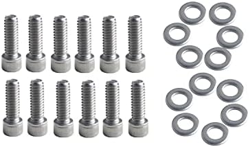 Stainless Steel SBF Valve Cover Bolts Kit Compatibel with Small Block Ford 260 289 302 351W 5.0L