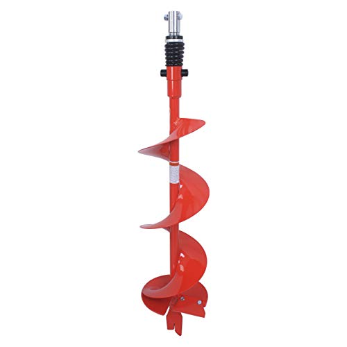 THUNDERBAY 6 Inch Diameter 36 Inch Long Earth Auger Bit with Fishtail Point and Patent Shock Spring