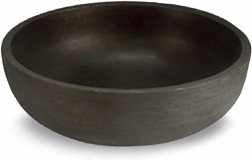 Crescent Garden Orinoco Planter Bowl – Double-Walled Resin Pot for Succulents, Flowers Without Drain Hole - 21" W x 8.25" H (Weathered Concrete)