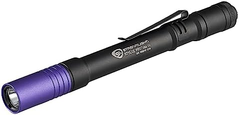 Streamlight 66149 Stylus Pro UV LED Penlight with Holster, Black