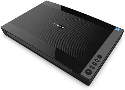VIISAN 3120 A3 Flatbed Scanner, 1200 DPI, CIS Sensor, Scan 11.7" x 16.7" in 8 sec, Frameless, Auto-Scan, Document & Photo & Book Scanner