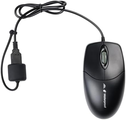 ALT Waterproof Keyboard and Mouse Combo Wired, USB Spill-Resistant Membrane Keyboard with Optical Mouse