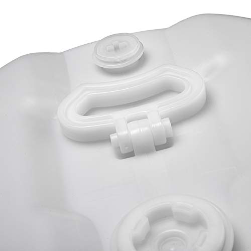 Hudson Exchange 15 Gallon Tight Head Drum with 2" & 3/4" Fittings, UN Rated, Food Grade BPA Free HDPE, Natural