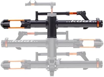 Kuat NV Add-On 2.0-2" - +2-Bike Rack, Black Metallic (NA22B) | Increases 2" NV 2.0 to a 4-Bike Hitch Rack, Rugged All-Metal Construction, E-Bike Compatible, Easy Installation