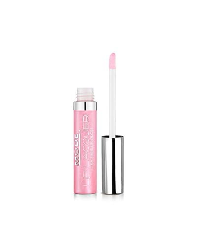 MODE Frosty Cotton Candy Pearly Pink Lip Lacquer Ultra Shine Lip Gloss IT'S A SIN Long Lasting Hydrating Creamy Color, Natural Moisturizing Skincare Fruit Oils, Cruelty Free, Vegan