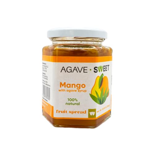 Agave Sweet Mango Fruit Spread with Agave Syrup No Sugar Fruit Spread 10 oz