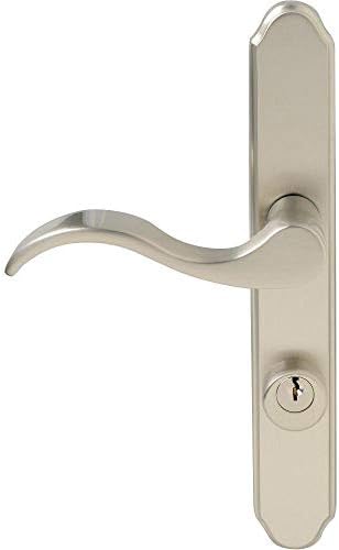 Wright Products - Serenade Mortise Keyed Lever Mount Latch with Deadbolt for Screen and Storm Doors, Satin Nickel