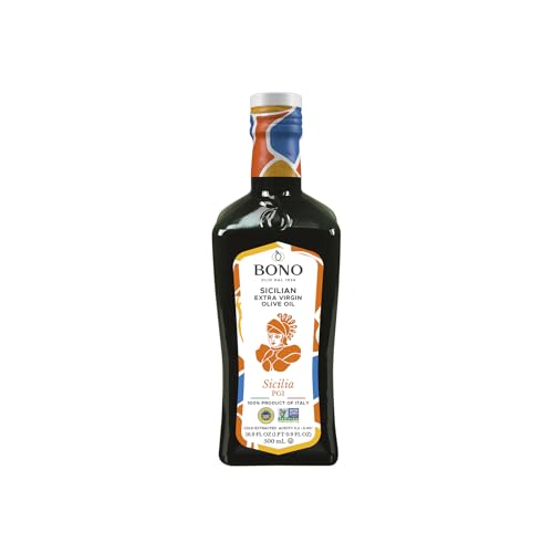 Bono Organic Extra Virgin Olive Oil, 16.9 Fl Oz – USDA Organic, Non-GMO, Certified Gluten Free, Cold Extracted, Clean Label Project Purity Award Winner