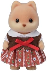 Sylvanian Families Epoch Doll (Caramel Dog Family) FS-35 ST Mark Certified, for Ages 3 and Up, Toy, Dollhouse Sylvanian Families, Epoch, Inc