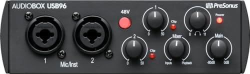 PreSonus AudioBox USB 96 25th Anniversary Studio Recording Package