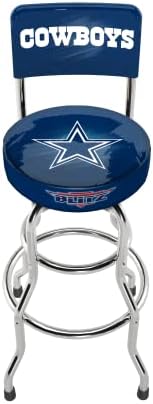 ARCADE1UP NFL Blitz High Back Stool with Adjustable Height and Swiveling Padded Seat (Dallas Cowboys)