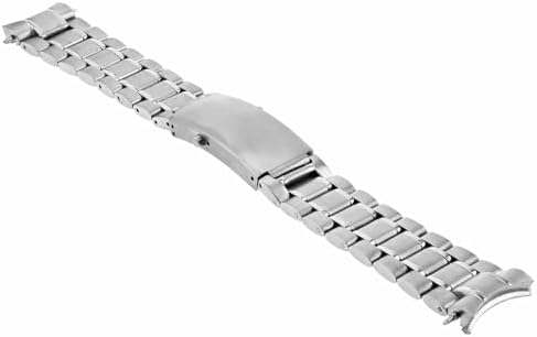 Ewatchparts 20mm Watch Band Solid Link Compatible With Omega Bracelet Speedmaster Moonwatch 3570 1861 Stainless Steel