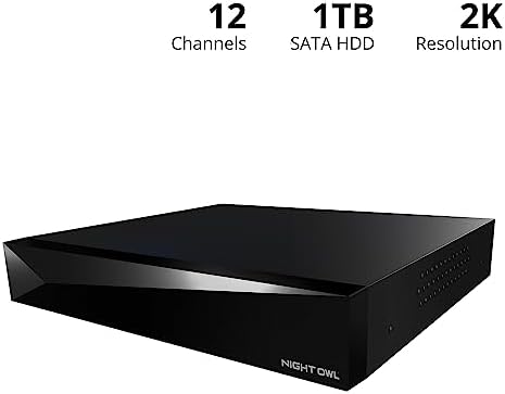 Night Owl SP 2-Way Audio 12 Channel 2K DVR with 1TB Hard Drive - Add up to 12 Total Devices