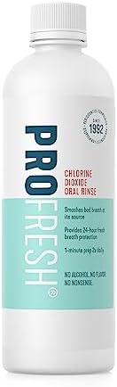 ProFresh Oral Rinse, 16.9 Ounce, 2 Week Supply, Includes Prep Pack, Alcohol Free, Flavor Free, Fights Bad Breath