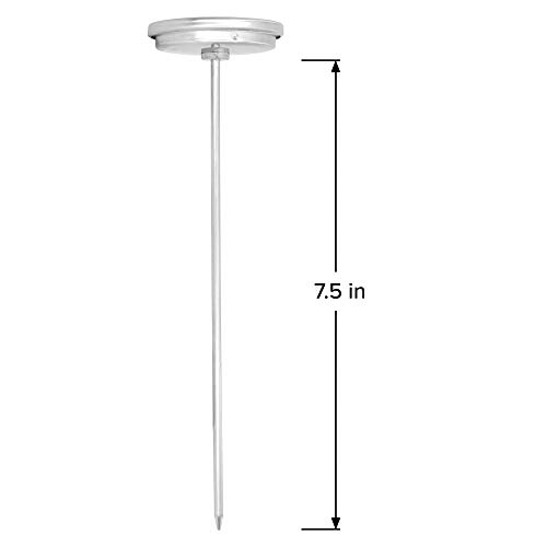 REOTEMP K83W Worm Therm Soil Thermometer with Worm Composting Digital Guide for Red Wiggler Compost Bins