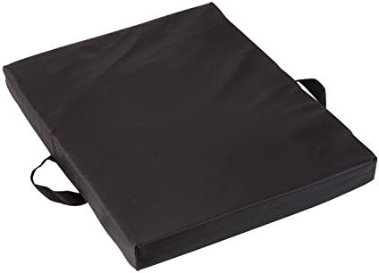 DMI Comfort Seat Cushion for Soft and Firm Support on Wheelchairs, Office Chairs, Dining Chairs and Stadium Seats, Standard Foam, 16 x 16 x 4, Black
