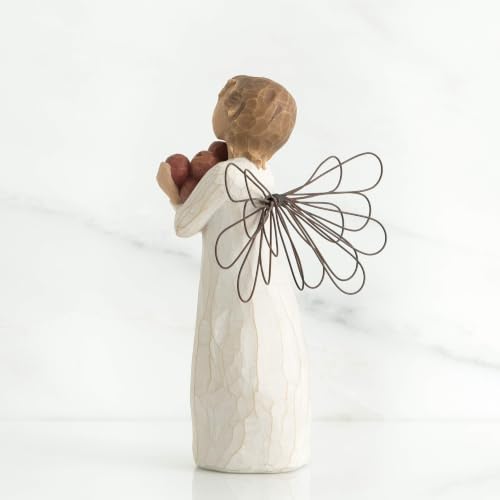 Willow Tree Angel of The Spirit, Sculpted Hand-Painted Figure | Hand-Painted Angel Figurine, Celebrating Friendship, Nature and Everyday Blessings, Sculpted by Artist Susan Lordi