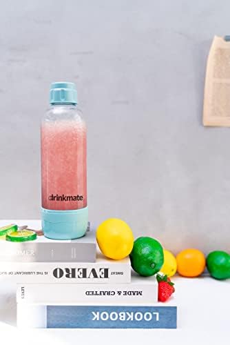 DrinkMate 0.5L Replacement Carbonation Bottles | Compatible with OmniFizz, LUX, and Spritzer | Matte Black, Pack of 2