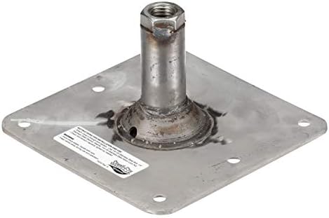 Swivl-Eze attwood SP-67739 Swivl-Eze Lock'N-Pin Stainless Steel 7-Inch x 7-Inch Non Threaded Boat Seat Pedestal Base | Non-threaded for 3/4 in pin socket, needs 2-3/4 in mounting hole, satin finish, exceeds ABYC standards, Type B rating