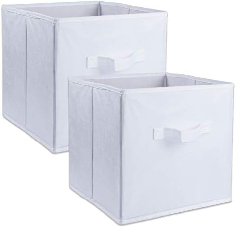 DII Collapsible Storage Organizer Bin, Large, 13" Cube, Pink, 2 Count