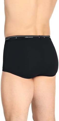 Jockey Classic Full Rise Brief- 6 Pack - 100% Cotton Underwear for Men