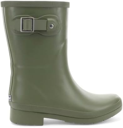 Chooka Women's Waterproof Mid-Height Faux Fur Lined Pull-On Rain Boot