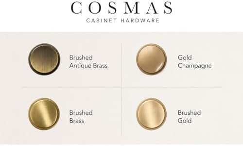 Cosmas 25 Pack 6632BAB Brushed Antique Brass Pull 3 Inch Hole Centers | Classic Design | 76mm Hole Centers | 4-5/8 Inch Overall | Kitchen, Bathroom & Dresser Hardware
