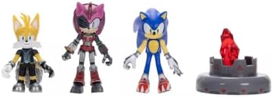 JAKKS Pacific Sonic Prime 2.5" Figure Multipack with Sonic, Tails Nine & The Prism Shard with Display Base!
