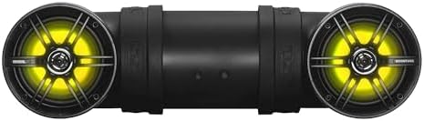 Sound Storm Laboratories BTB6L ATV UTV Sound System - 6.5 Inch Speakers, 1 Inch Tweeters, Full Range, IPX5 Weatherproof, Bluetooth, Built-in Amplifier