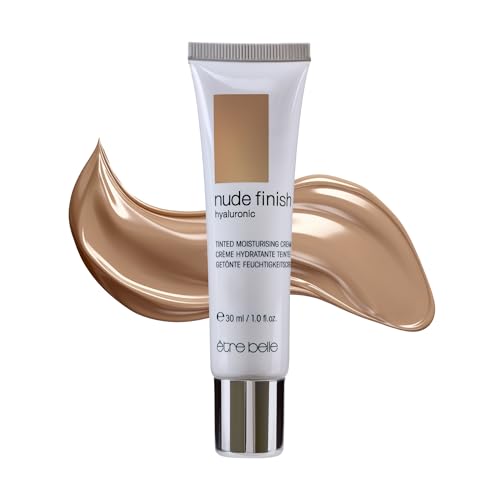 être belle Cosmetics Hyaluronic Tinted Moisturizing Cream, Skin Care for Women with Hyaluronic Acid, Vitamin E & Grape Seed Oil, Long Lasting