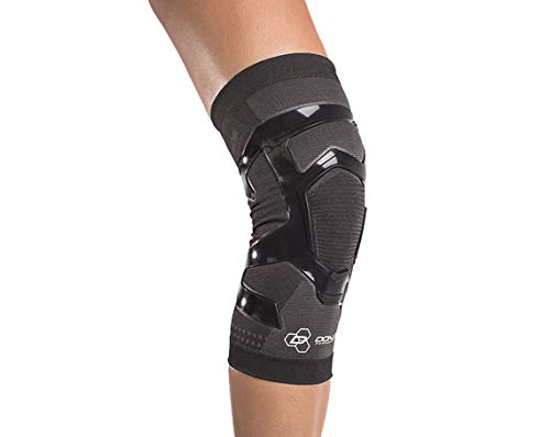 DonJoy Performance Trizone Knee Support for Muscle Strain & Meniscus Injury - Compression Knee Sleeve for Athletes and Active Users, Medium, Left