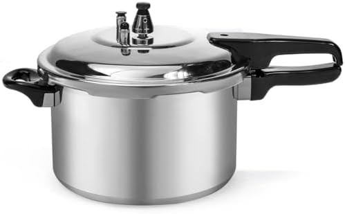 Barton 6.0 Quart Pressure Cooker Pot Release Valve Aluminum Canning Cooker Pressure Release Pot Stove Top Instant Fast Cooking Stovetop Pressure