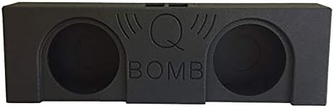 Q Power QBomb Single 12 Inch Vented Subwoofer Sub Box with Black Bedliner Spray