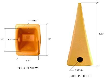 Caterpillar Style Bucket Teeth with pins & retainers - Set of 2-1U3302 - J300