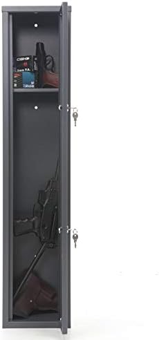 Buffalo 1115 Gun Rifle Safe Storage Cabinet Key Lock with Separate Shelf for Handguns Ammo