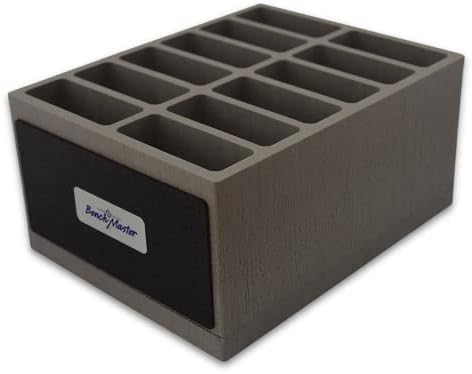 BenchMaster Weapon Rack AR Magazine Rack for Gun Safe, Holds 12 AR Magazines, High-Density Foam Gun Magazine Holder & Organizer