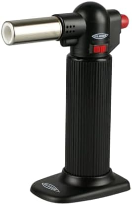 Big Buddy Refillable Turbo Torch Lighter- White Culinary Blow Torch, Butane Refillable